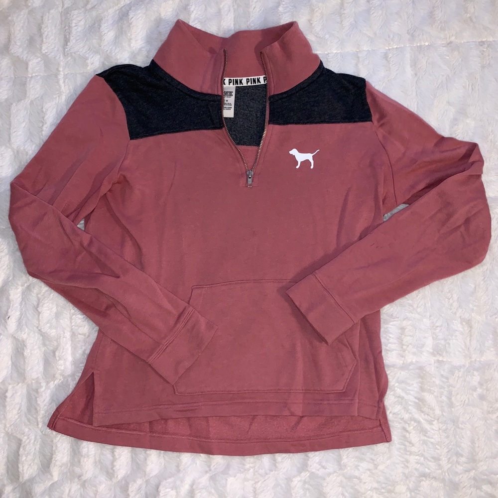 VS PINK half zip sweatshirt pullover